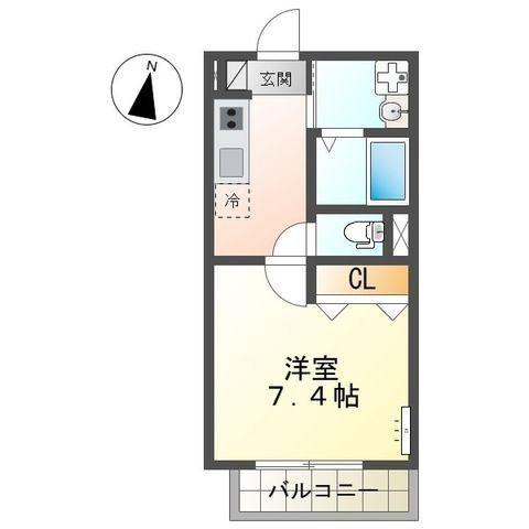 新堀2丁目 マンション工事(1K/3階)の間取り写真