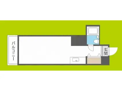 オフィスポート本町ウエスト(ワンルーム/4階)の間取り写真