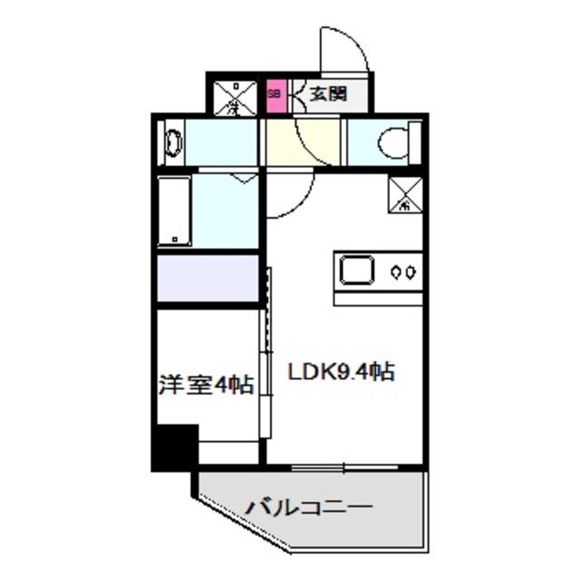 THE HUB MIYAKOJIMA(1LDK/3階)の間取り写真