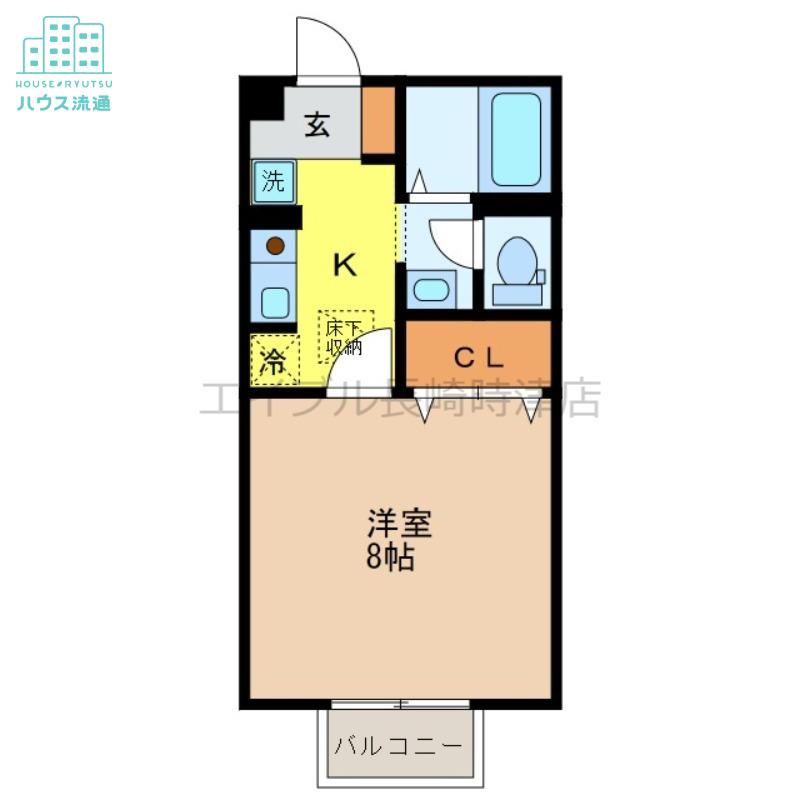 エーデルハイム吉村I(1K/1階)の間取り写真