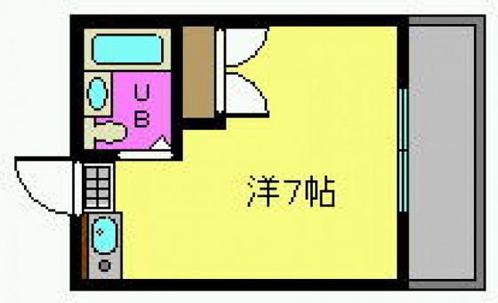GRACE MAISON大町(ワンルーム/1階)の間取り写真