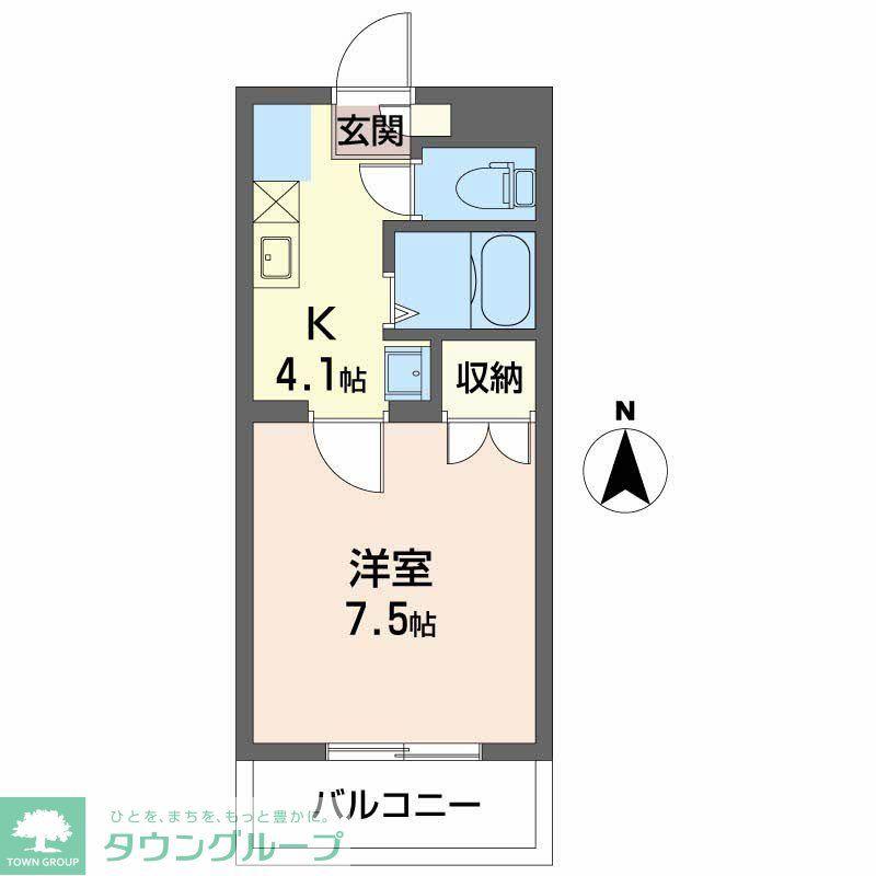 グランドステータスフリーダム(1K/3階)の間取り写真
