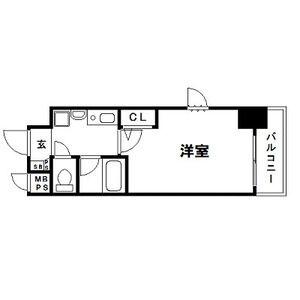 エスリード梅田西第3(1K/10階)の間取り写真
