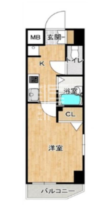 サンテミリオン池袋II(1K/8階)の間取り写真