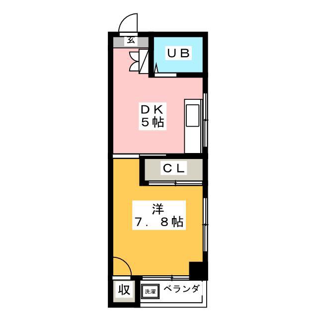 株式会社城東第一興商ビル(1DK/3階)の間取り写真