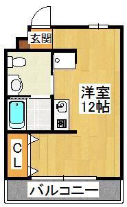 パルティーレ(ワンルーム/1階)の間取り写真
