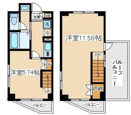 PLAISIR千歳烏山ープレズィール千歳烏山-(1LDK/6階)の間取り写真