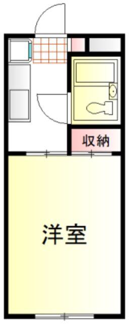 クレシード三光町(1K/3階)の間取り写真