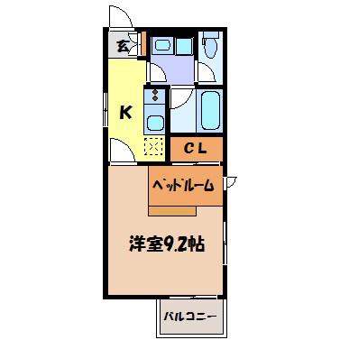 RADIANCE丸の内(1K/3階)の間取り写真