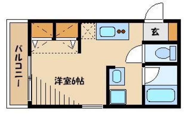 サンギ・スリー(ワンルーム/1階)の間取り写真