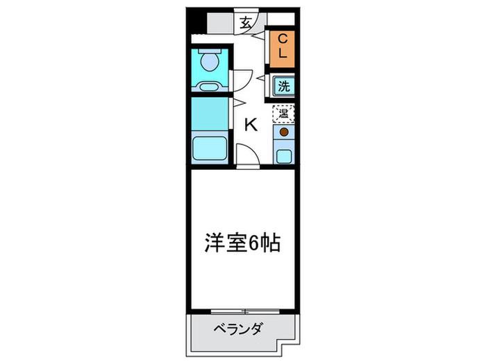 PISO ピソ(1K/2階)の間取り写真