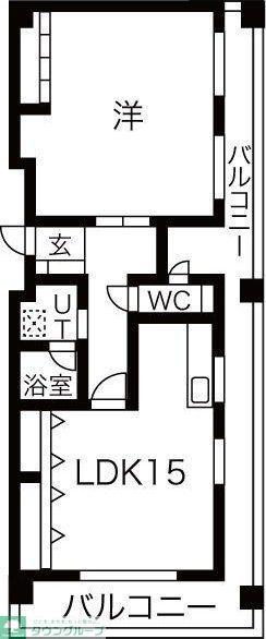 リエス千代田(1LDK/8階)の間取り写真