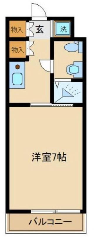 N-FIRST EBARA(1K/3階)の間取り写真