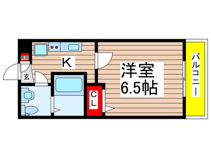 ソレッジャート大和田(1K/2階)の間取り写真