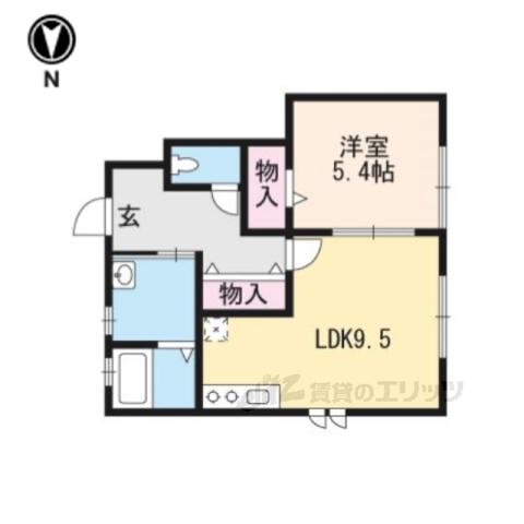 プリジェール馬塚(1LDK/1階)の間取り写真