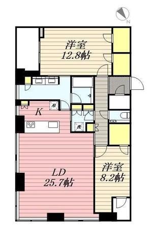 Dマークス西新宿タワー(2LDK/29階)の間取り写真