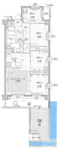 Nステージ東小金井(4LDK/1階)の間取り写真