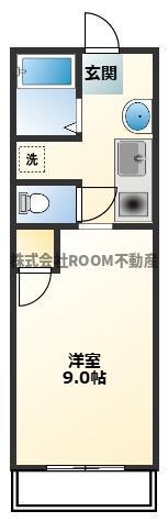 T´Sマンション(1K/5階)の間取り写真