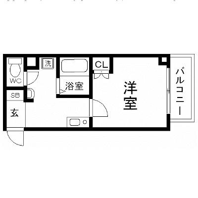 MY江之子島マンション(1K/6階)の間取り写真