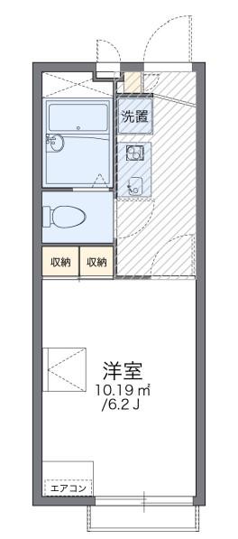 レオパレス魚崎南(1K/2階)の間取り写真