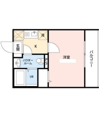 サニー日進町(1K/3階)の間取り写真