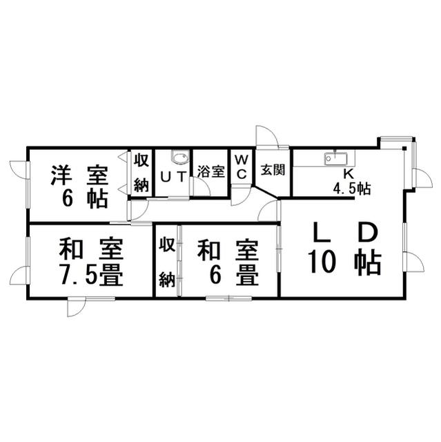 ハイツフレンド(3LDK/2階)の間取り写真