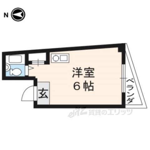 GREENCITY清水(ワンルーム/3階)の間取り写真