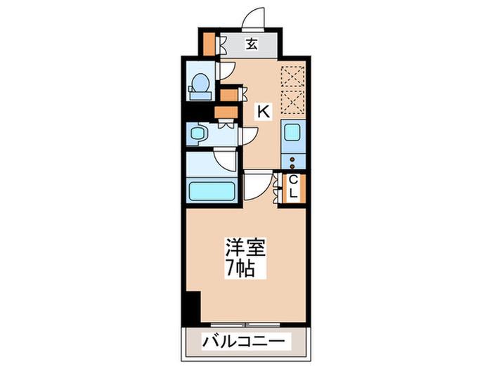 DUO STAGE 町田 MAXIV(1K/8階)の間取り写真