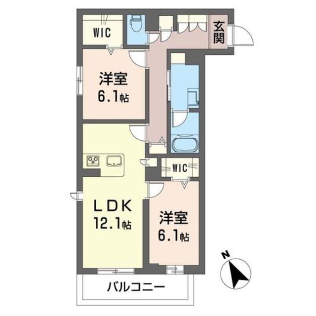 SHAMAISON エスペランサ(2LDK/3階)の間取り写真