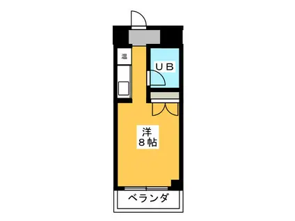 NOA松野(ワンルーム/4階)の間取り写真