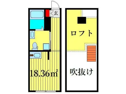 イートス恵比寿(ワンルーム/4階)の間取り写真