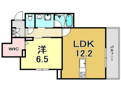 URBANITA甲子園(1LDK/2階)の間取り写真