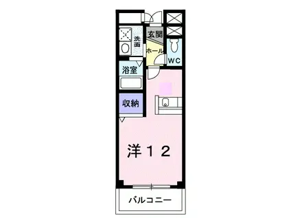 コーポAZUMA(ワンルーム/1階)の間取り写真