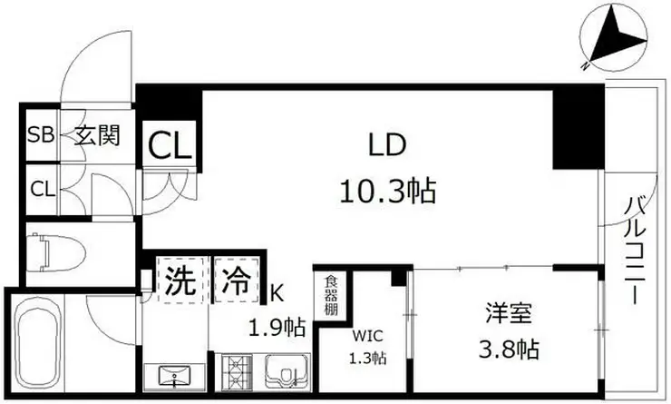 デュフレ横浜石川町 11階階 間取り