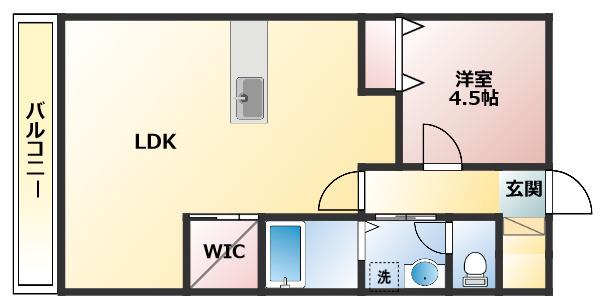 第3サンヨーマンション(1LDK/6階)の間取り写真