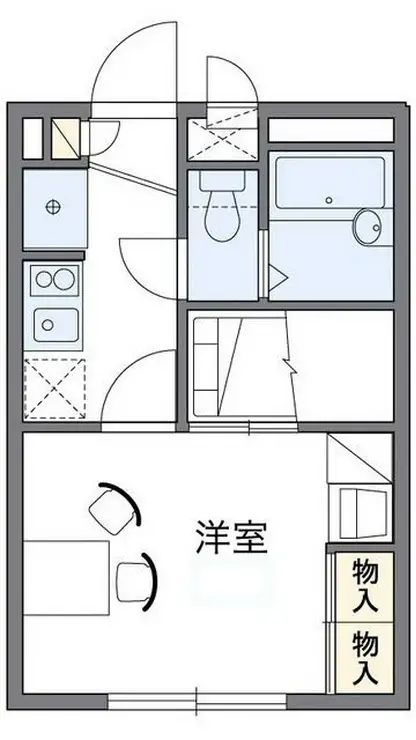 レオパレス綿新 3階階 間取り