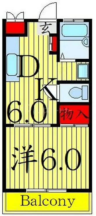 パークレーン東和 3階階 間取り