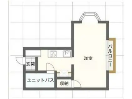 ハイムさんきパート15(1K/1階)の間取り写真