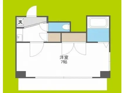 エンブレム都島(1K/4階)の間取り写真