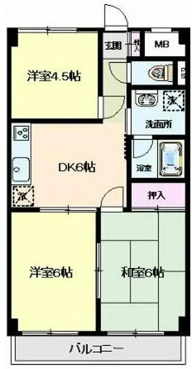 須藤パークハイツ 2階階 間取り