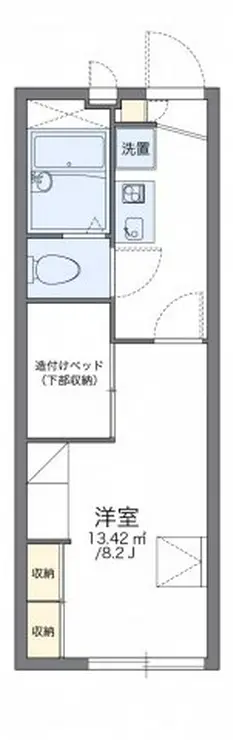レオパレス東豊田I 1階階 間取り