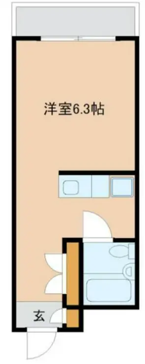 コーポ5旭ヶ丘 2階階 間取り