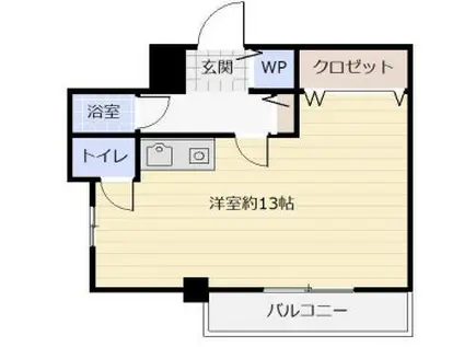 ギャラリーコート王子公園(ワンルーム/5階)の間取り写真