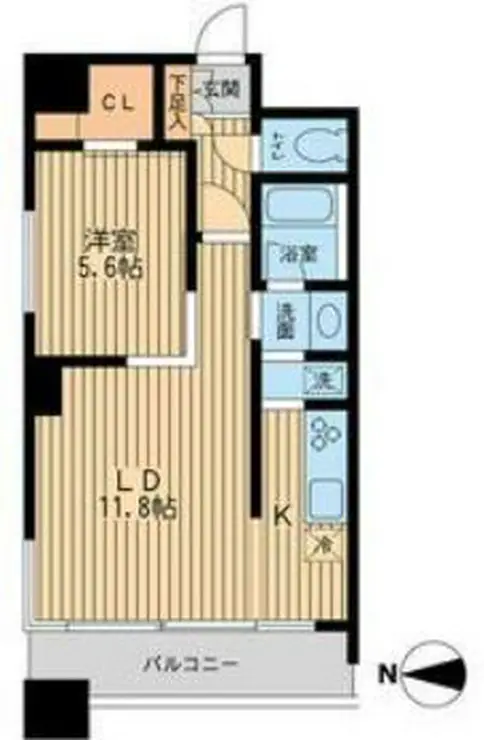 ドゥーエ清澄白河 3階階 間取り