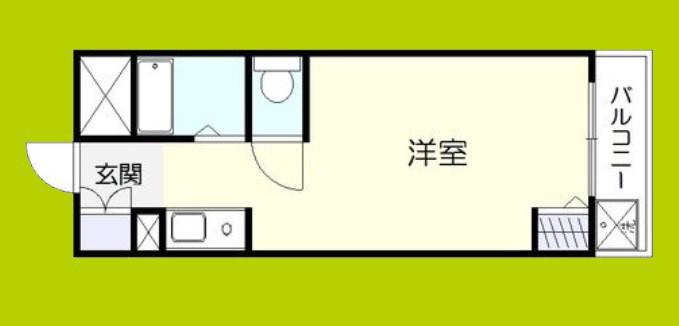 デイグラン上新庄(ワンルーム/3階)の間取り写真