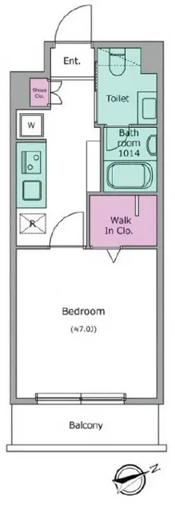レジディア調布 2階階 間取り