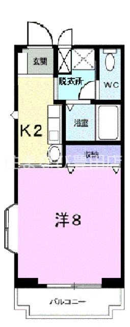 マメゾンT・S(1K/3階)の間取り写真
