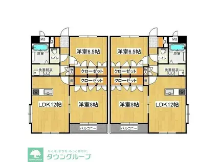 エクセレンスII(2LDK/3階)の間取り写真