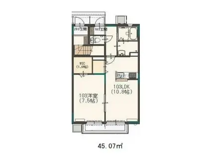 メゾンドアレーズ(1LDK/1階)の間取り写真