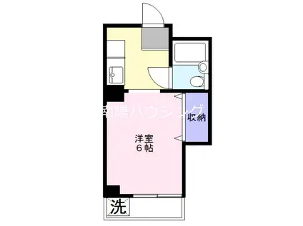 みのわグレースマンション(1K/3階)の間取り写真